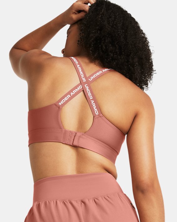 Women's UA Infinity 2.0 High Sports Bra in Pink image number 1